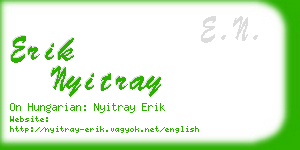 erik nyitray business card